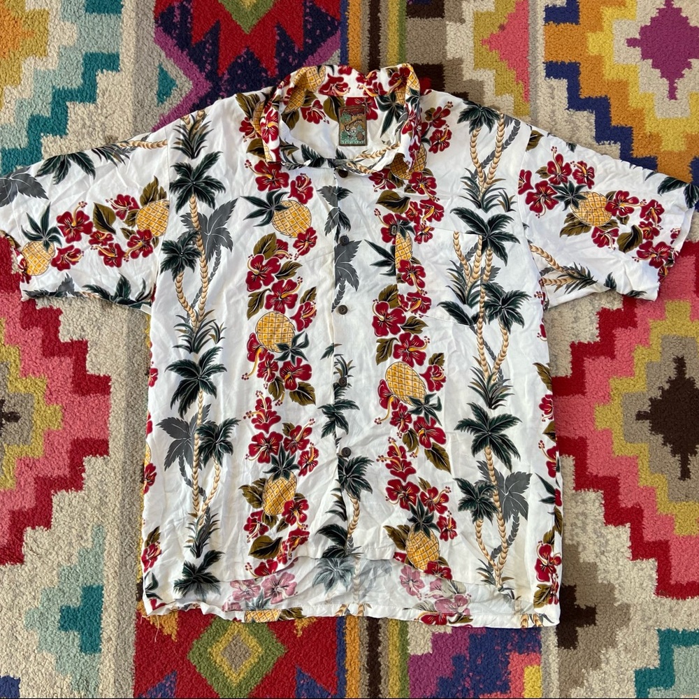 Hawaiian Shirt: Vintage Pineapple Connection